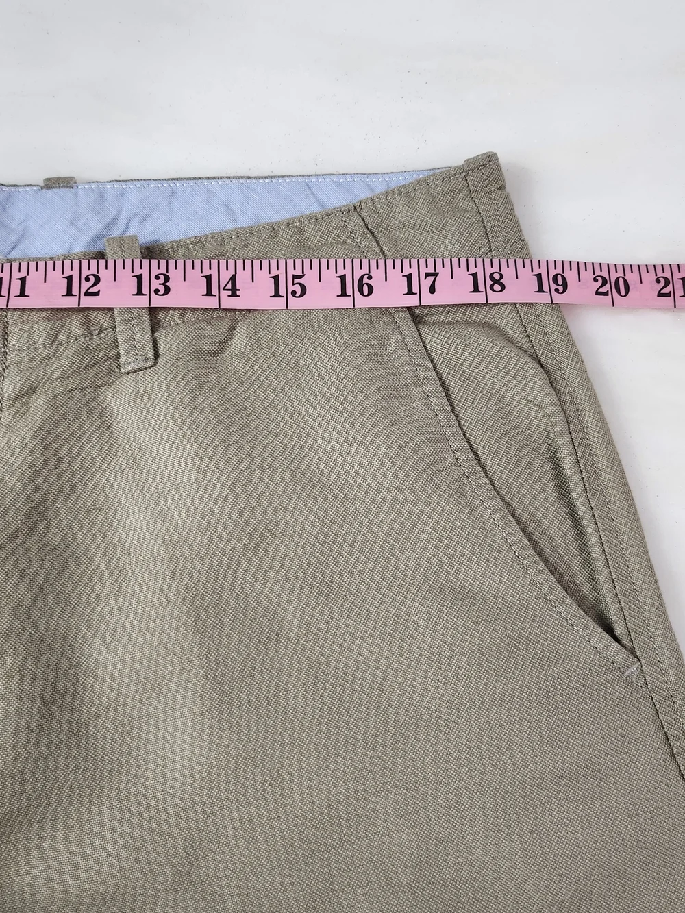 J. Crew Linen /Cotton Men's Khaki Beige Chinos